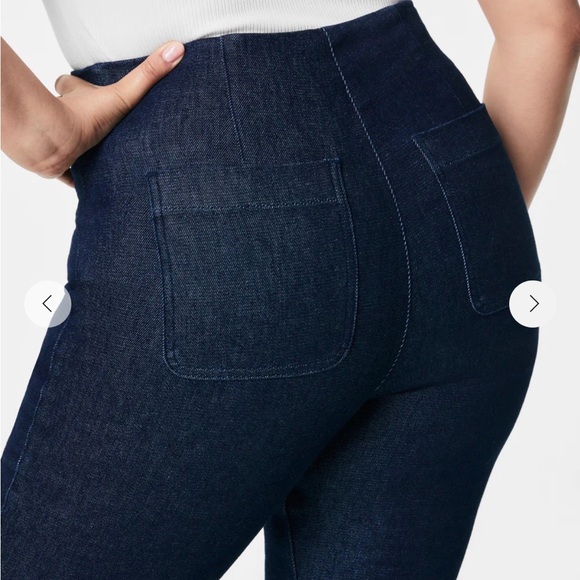 SPANX Women's Boot Cut Jeans - Dark Blue - Picture 3 of 9